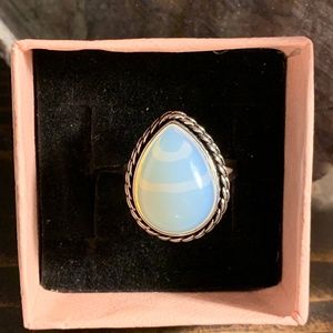 Alchemy63 Handmade Banded Moonstone Ring